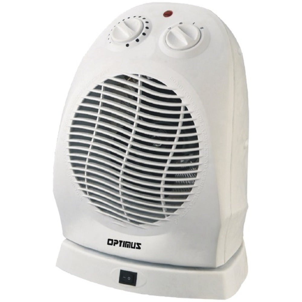 Optimus H-1382 Portable Oscillating Fan Heater with Thermostat - GadgetSourceUSA