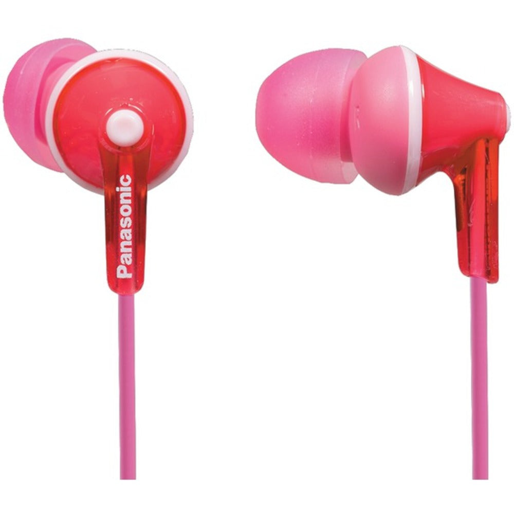 Panasonic RP-HJE125-P HJE125 ErgoFit In-Ear Earbuds (Pink) - GadgetSourceUSA