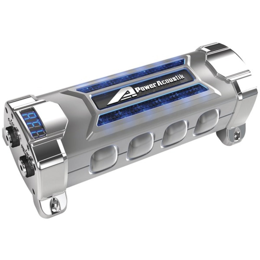 Power Acoustik PCX-5F 5-Farad Power Capacitor - GadgetSourceUSA