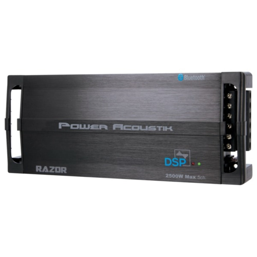 Power Acoustik RZ5-2500DSP Razor Series 2,500-Watt Max 5-Channel Class D Amp with DSP and Bluetooth - GadgetSourceUSA
