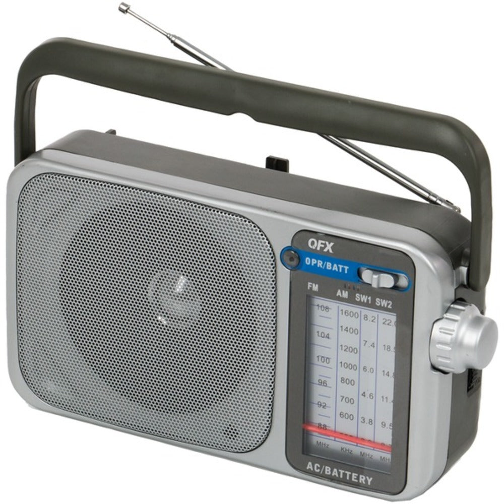 QFX R-24 Retro AM/FM/SW1 and SW2 Portable Radio - GadgetSourceUSA