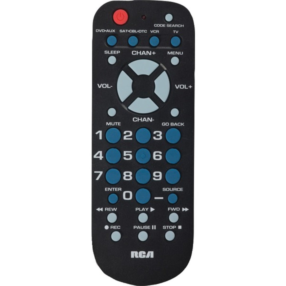 RCA RCR504BZ 4-Device Palm-Sized Universal Remote - GadgetSourceUSA