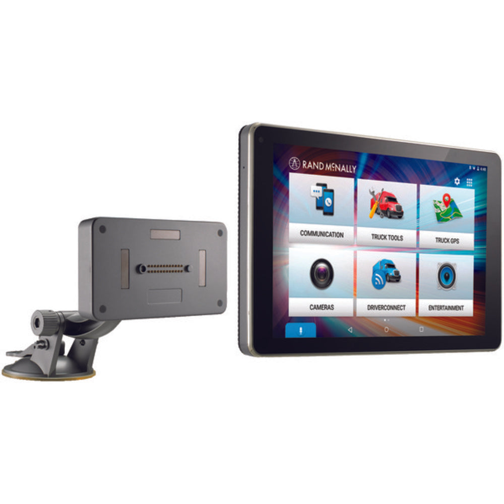 Rand McNally 528017829 OverDryve 8 Pro 8" Truck GPS Tablet with Dash Cam, Bluetooth, SiriusXM Ready and Free Lifetime Maps and Traffic Updates - GadgetSourceUSA