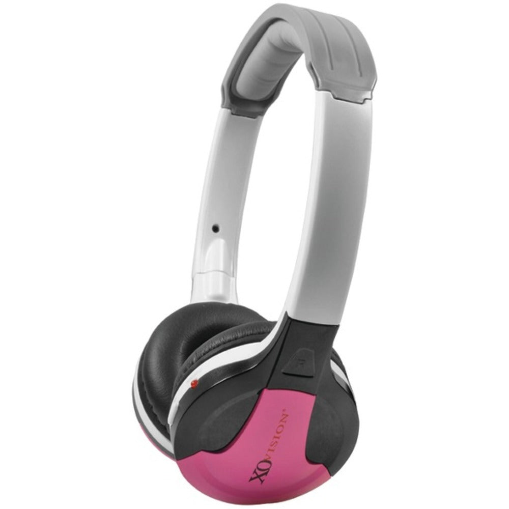 XOVision IR630P Universal IR Wireless Foldable Headphones (Pink) - GadgetSourceUSA