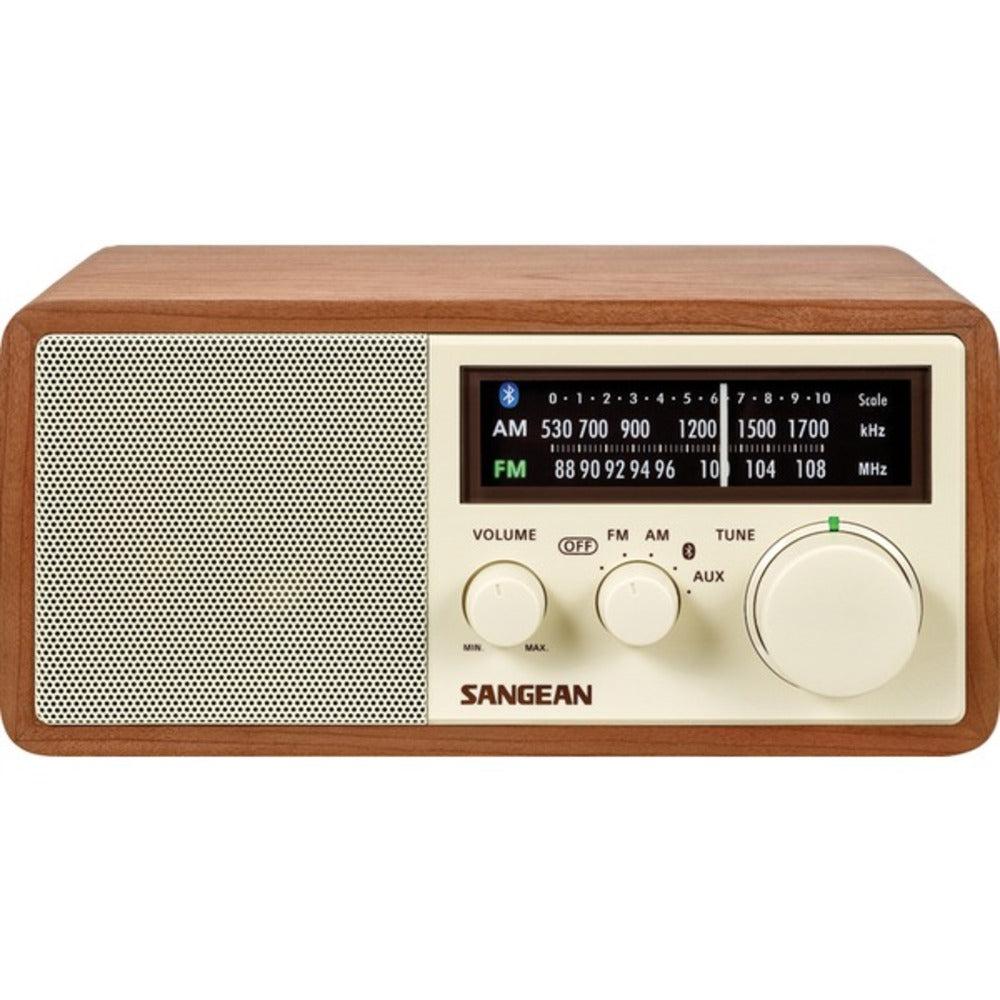 Sangean WR-16 AM/FM Bluetooth Wooden Cabinet Radio - GadgetSourceUSA