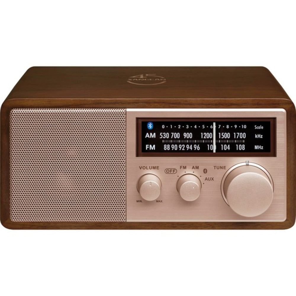 Sangean WR-16SE WR-16 45th Anniversary Special Edition AM/FM Wooden Cabinet Radio with Bluetooth - GadgetSourceUSA