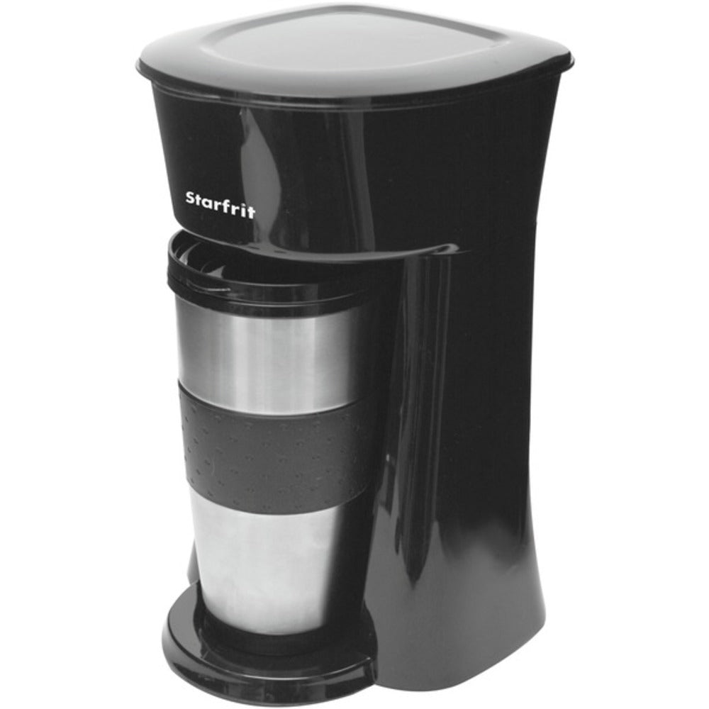 Starfrit 024002-004-0000 Single-Serve Drip Coffee Maker with Bonus Travel Mug - GadgetSourceUSA