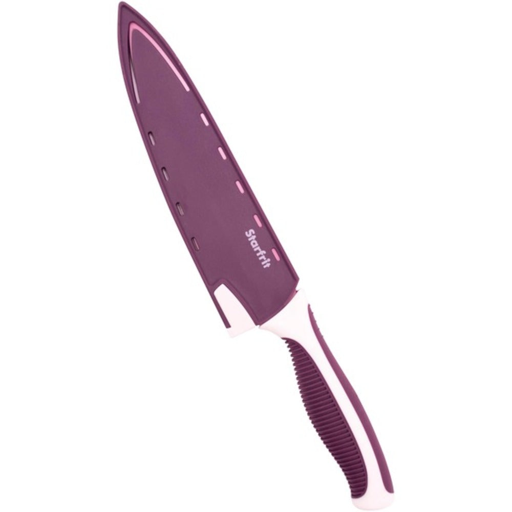 Starfrit 093897-006-NEW1 8-Inch Chef Knife with Integrated Sharpening Sheath - GadgetSourceUSA