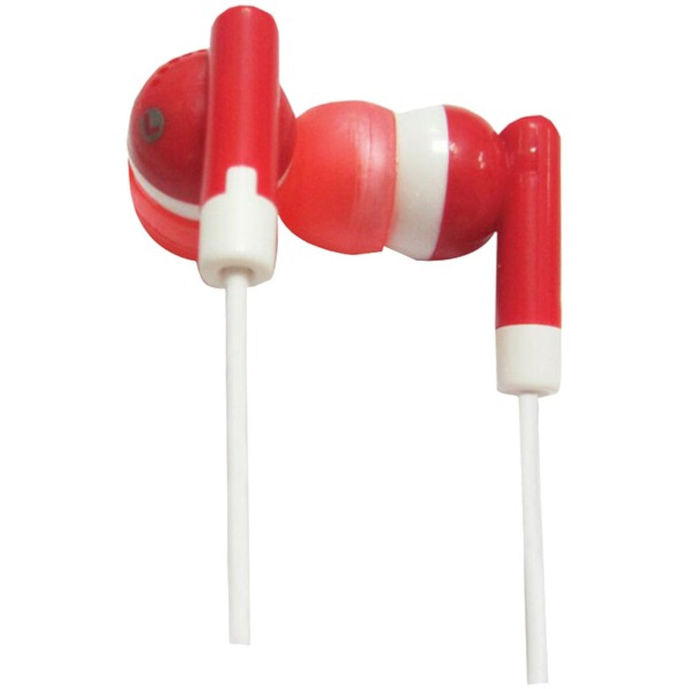 Supersonic IQ-101 RED IQ-101 Digital Stereo Earphones (Red) - GadgetSourceUSA