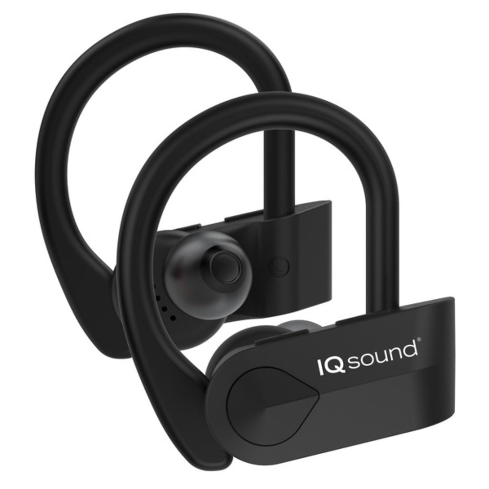 Supersonic IQ-140TWS - Black True Wireless SPORT Earbuds - GadgetSourceUSA