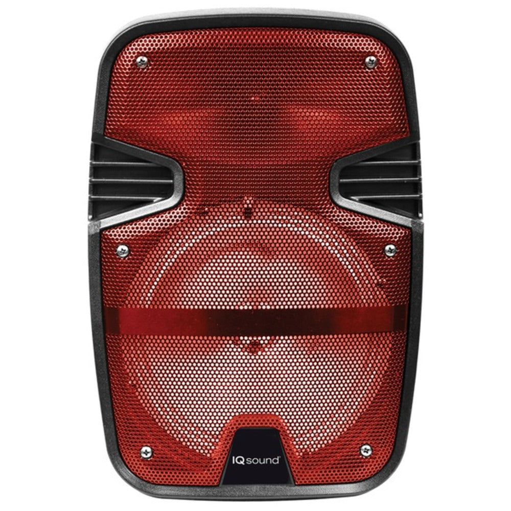 Supersonic IQ-4078DJBT- Red 8-Inch Tailgate Bluetooth Speaker (Red) - GadgetSourceUSA