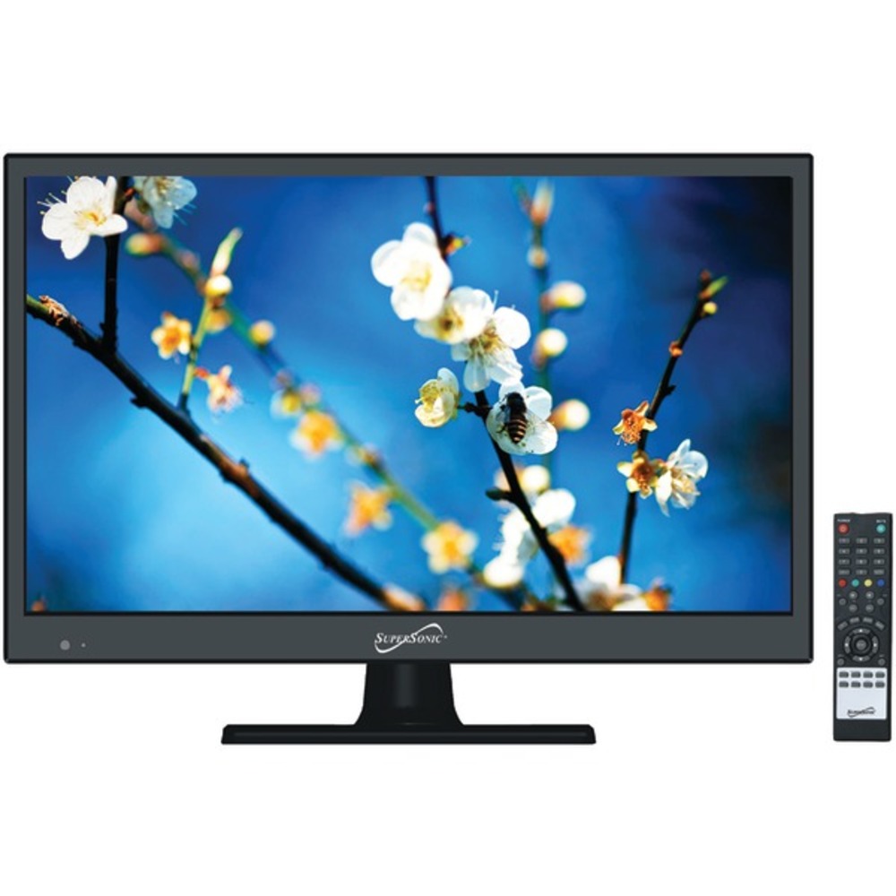 Supersonic SC-1511 15.6" 720p LED TV, AC/DC Compatible with RV/Boat - GadgetSourceUSA