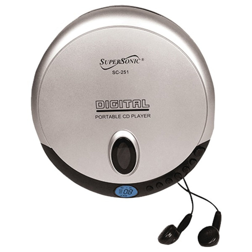 Supersonic SC-251 Personal CD Player - GadgetSourceUSA