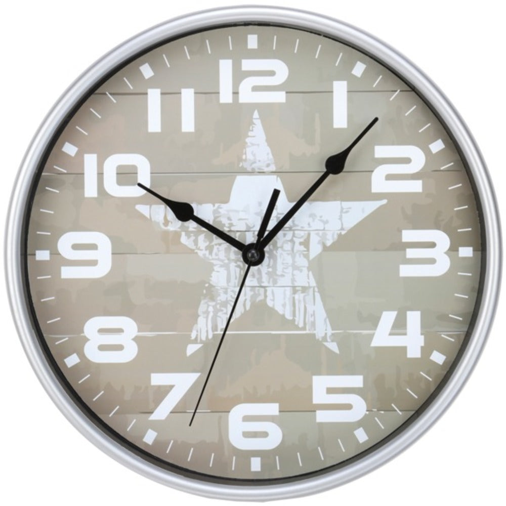 Timekeeper 668012S Star Wall Clock - GadgetSourceUSA
