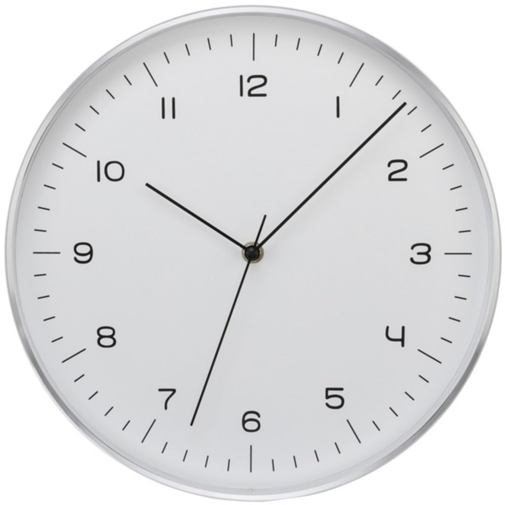 Timekeeper 668025 Silver Fine Line Clock - GadgetSourceUSA