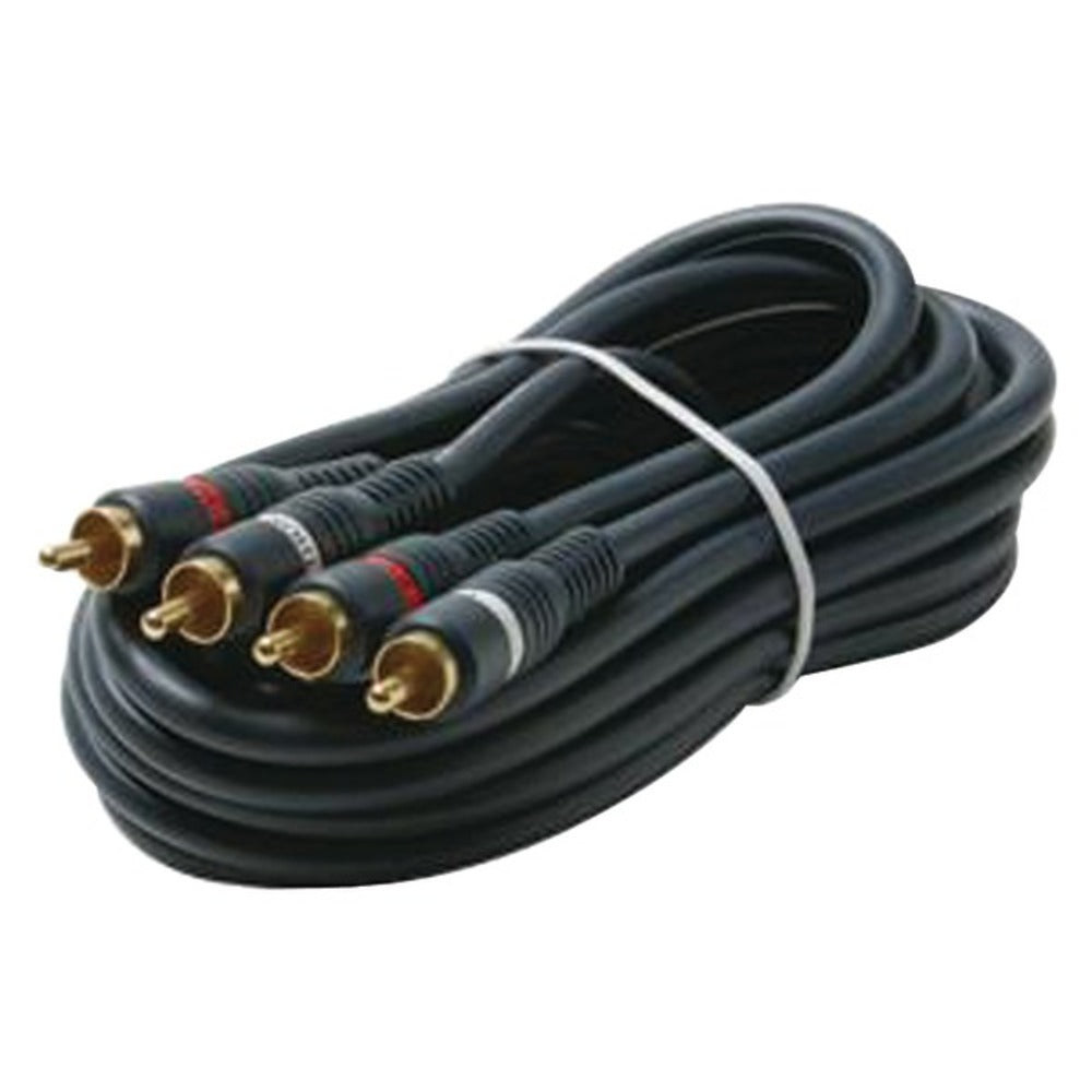Steren 254-215BL Dual RCA Stereo Cables (6ft) - GadgetSourceUSA
