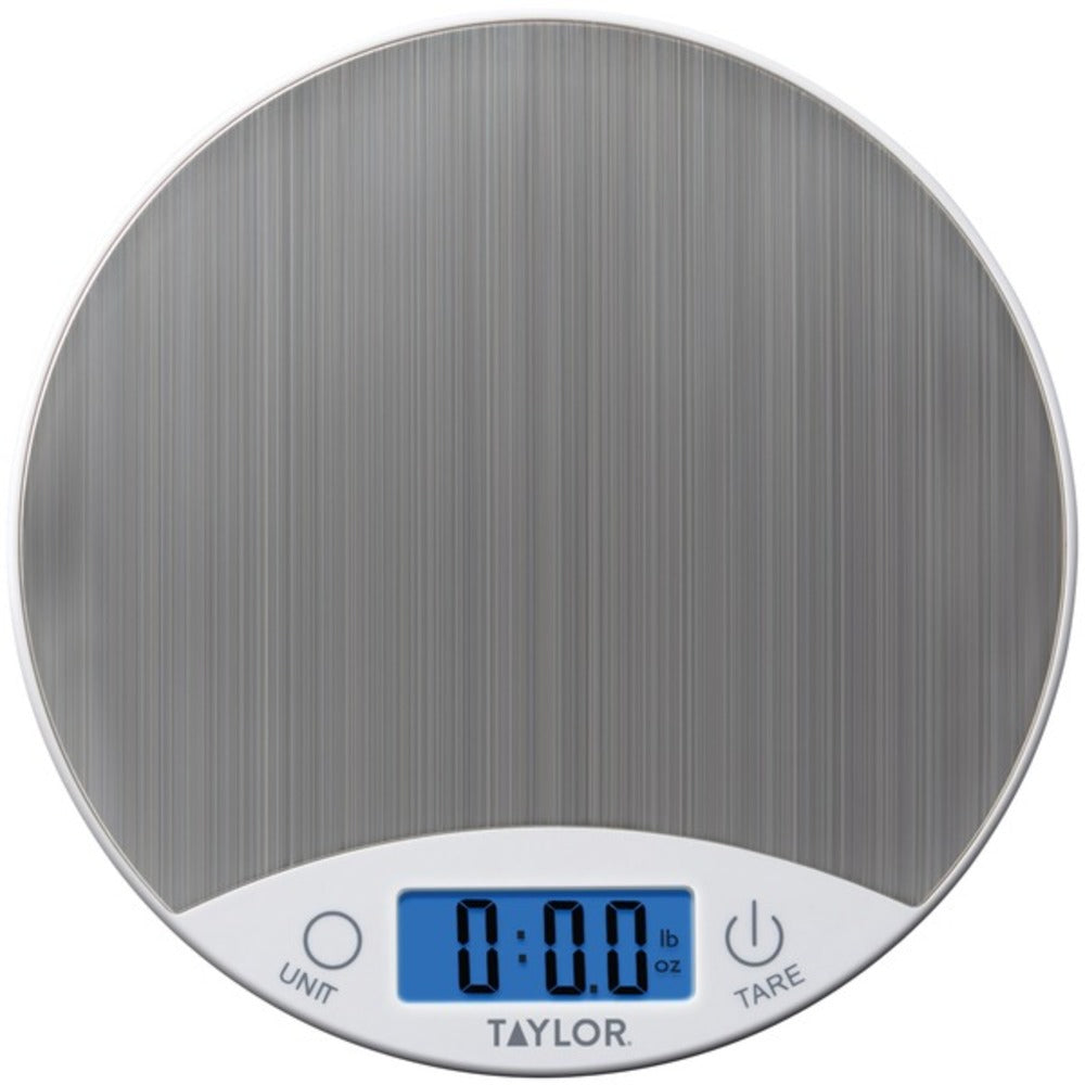 Taylor Precision Products 389621 Stainless Steel Digital Kitchen Scale - GadgetSourceUSA