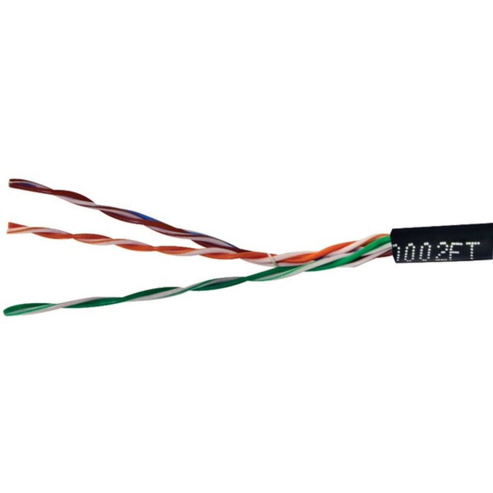 Vericom MBW5U-01440 CAT-5E UTP Solid Riser CMR Cable, 1,000ft (Black) - GadgetSourceUSA