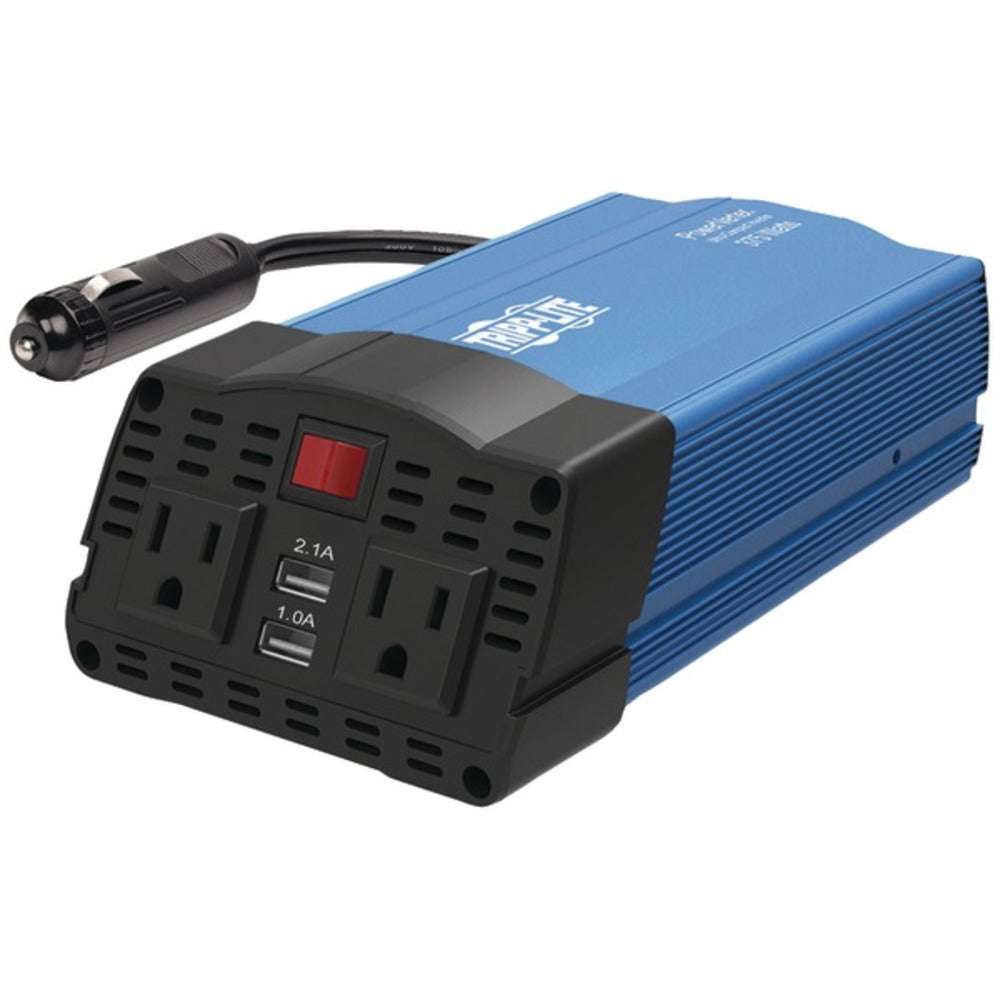 Tripp Lite PV375USB 375-Watt-Continuous PowerVerter Ultracompact Car Inverter with USB and Battery Cables - GadgetSourceUSA