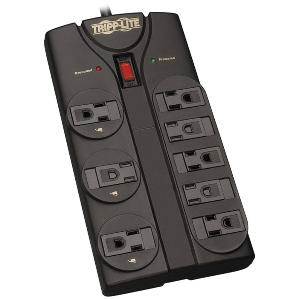 Tripp Lite TLP808B Protect It! 8-Outlet Surge Protector, 8ft Cord - GadgetSourceUSA