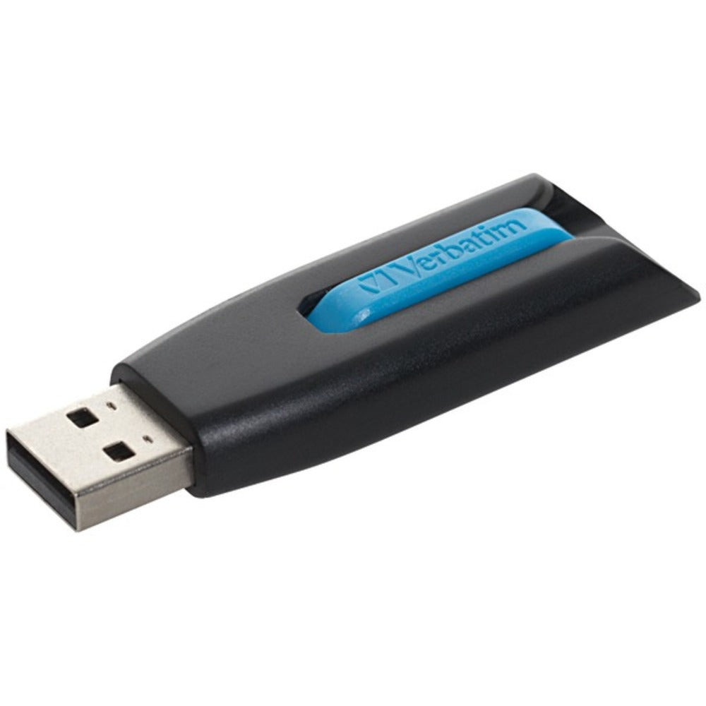 Verbatim 49176 16GB SuperSpeed USB 3.0 Store 'n' Go V3 USB Drive (Caribbean Blue) - GadgetSourceUSA