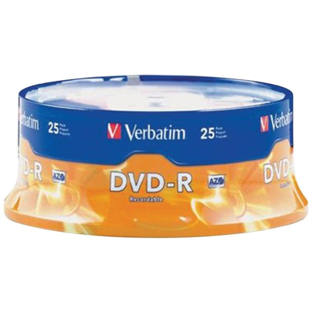 Verbatim 95058 4.7GB DVD-Rs (25-ct Spindle) - GadgetSourceUSA