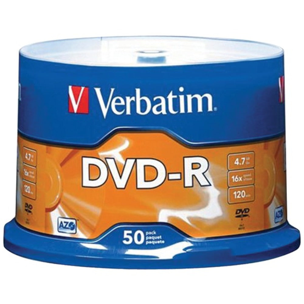 Verbatim 95101 4.7GB DVD-Rs (50-ct Spindle) - GadgetSourceUSA