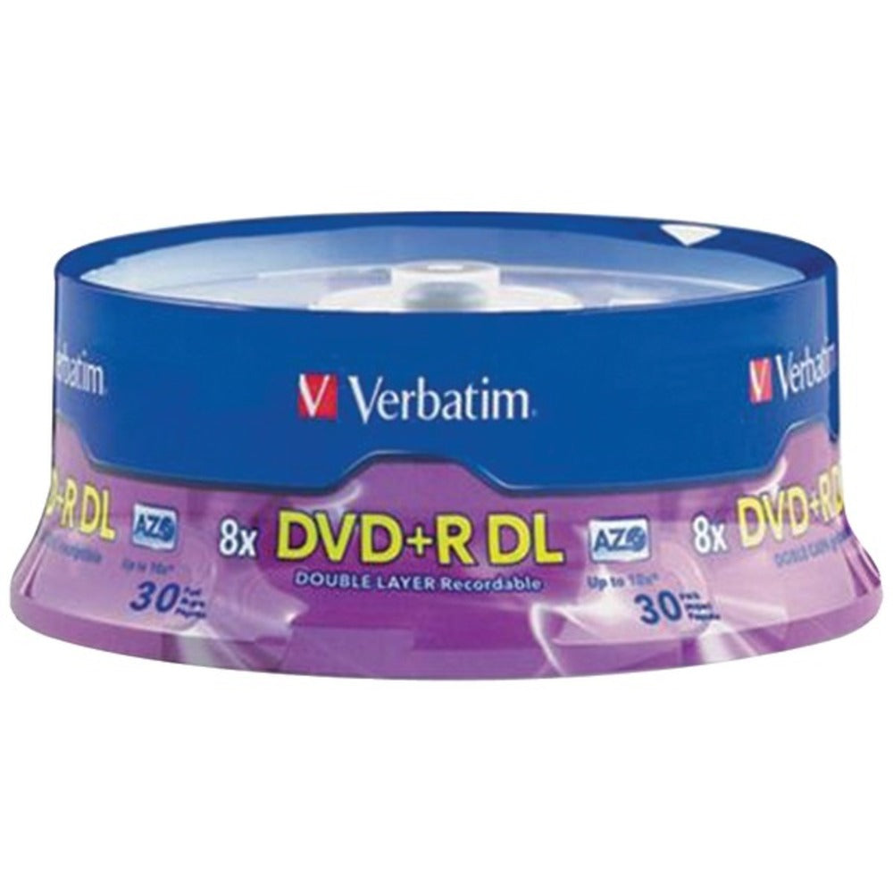 Verbatim 96542 8.5GB Dual-Layer DVD+Rs (30-ct Spindle) - GadgetSourceUSA