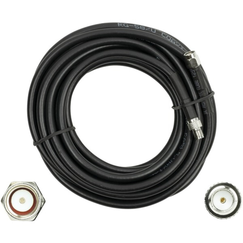 Wilson Electronics 955815 RG58U SMA-Male to SMA-Female Low-Loss Foam Coaxial Extension Cable (15ft) - GadgetSourceUSA