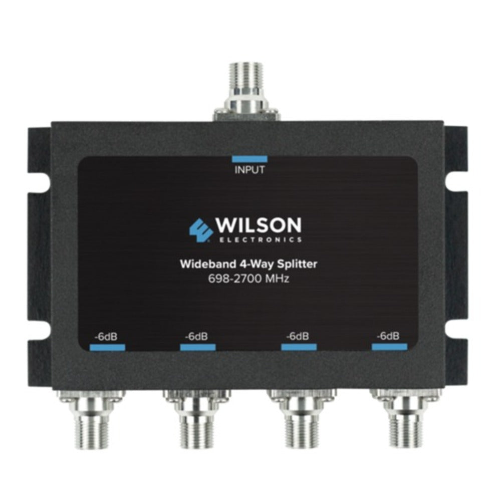 Wilson Electronics 850036 Wideband 4-Way Splitter with F-Female Connector - GadgetSourceUSA