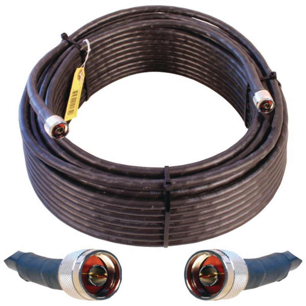 Wilson Electronics 952300 Wilson-400 N-Male to N-Male Coaxial Cable, 100ft (Black) - GadgetSourceUSA