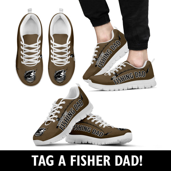 World's Best Fishing Dad Sneakers - GadgetSourceUSA
