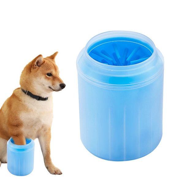 Paw Washer for Dogs/Cats | Paw Cleaning Cup with Soft Silicon Brush | Pet Cleaning Tool - GadgetSourceUSA
