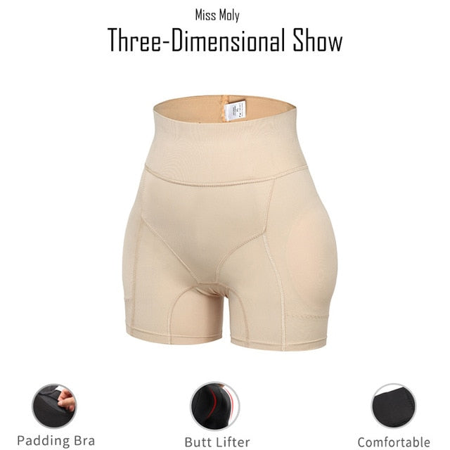 High Waist Butt Lifter Shapewear With Seamless Panties, Push Up